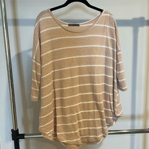 Tan striped sweater